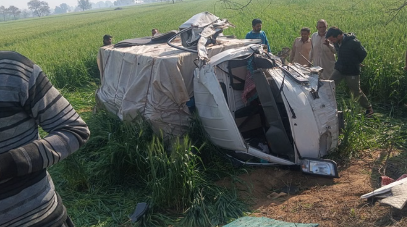 फतेहाबाद में बड़ा हादसा: खिलाड़ियों से भरा वाहन पलटा, 16 घायल, 4 गंभीर
